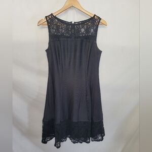 Julia Jordan Black Lace Mini Dress